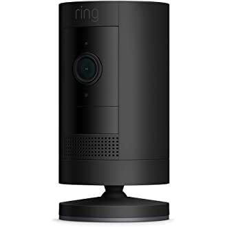 Ring Stick Up Cam Battery HD security camera with custom privacy controls, Simple setup, Works with Alexa - Black